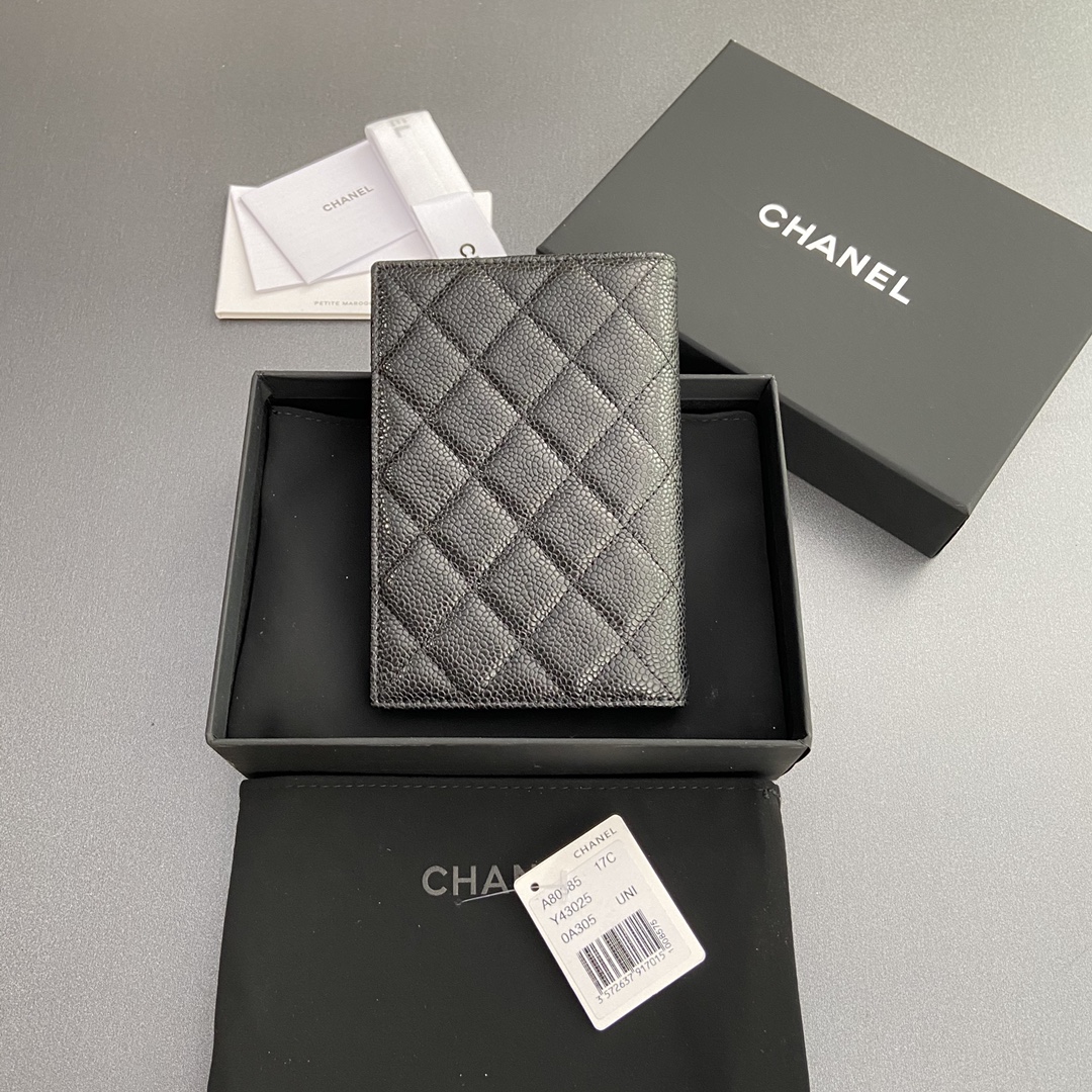 [Chanel] 샤넬 퀼팅 레더 패스포트 홀더/여권 지갑