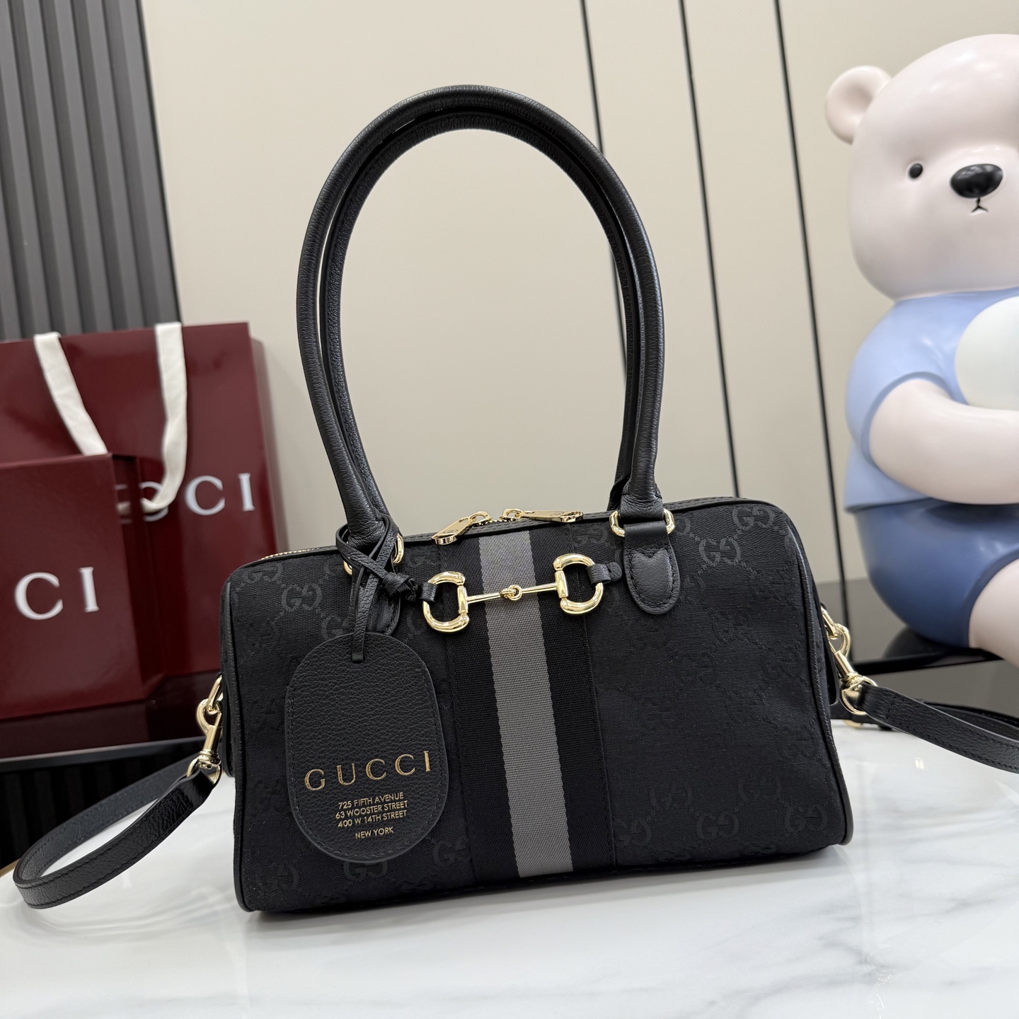 GUCCI 구찌 Gucci NY 컬렉션 보르세토(Borsetto) 핸드백 가방