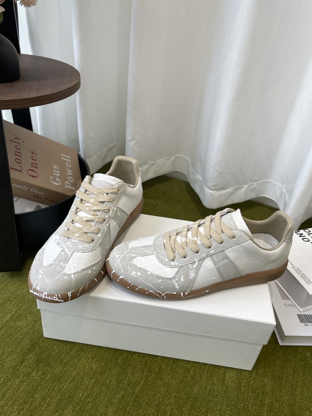 메종 마르지엘라(Maison Margiela) 페인트 스플래터 독일군 스니커즈 신발