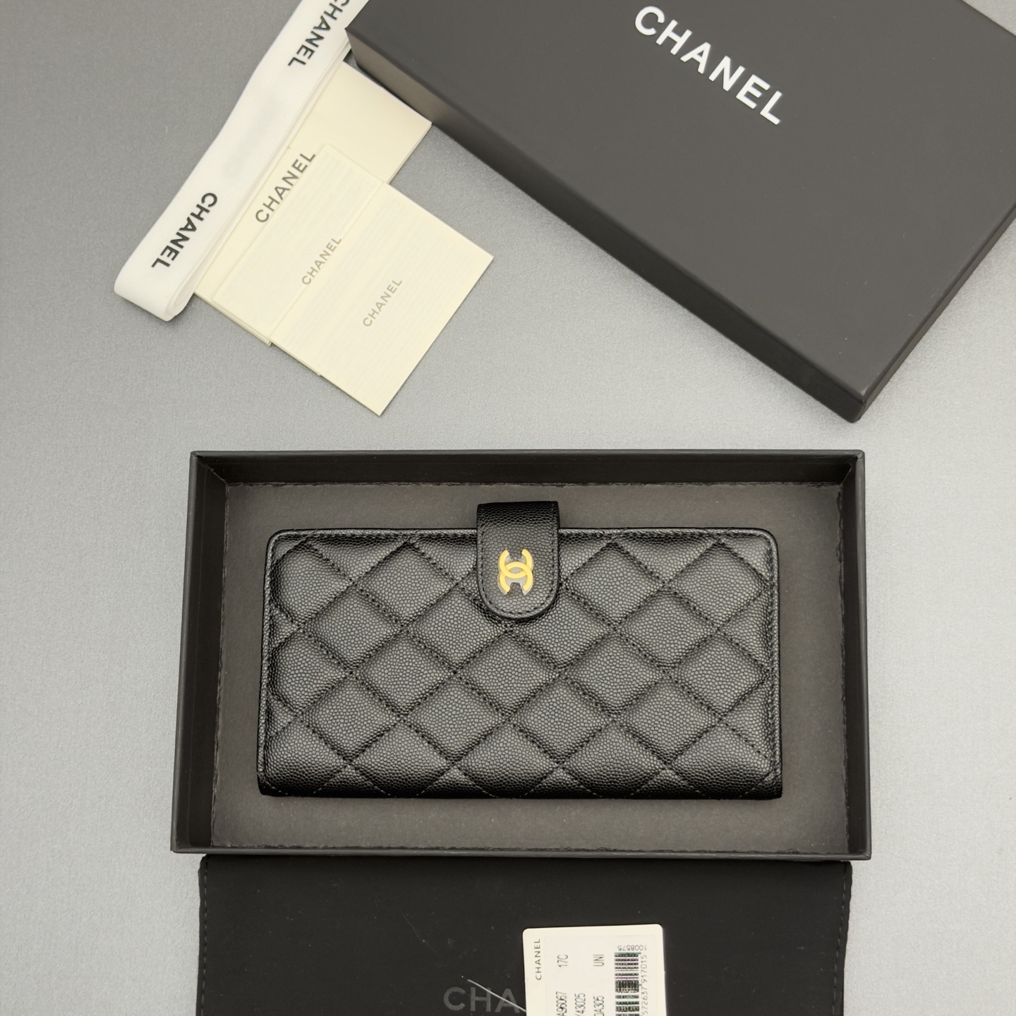 Chanel 샤넬 퀼팅 롱 월렛 지갑