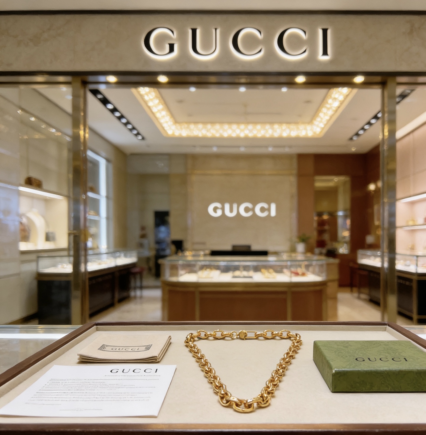 구찌(GUCCI) 더블 G 볼드 체인 목걸이 악세사리