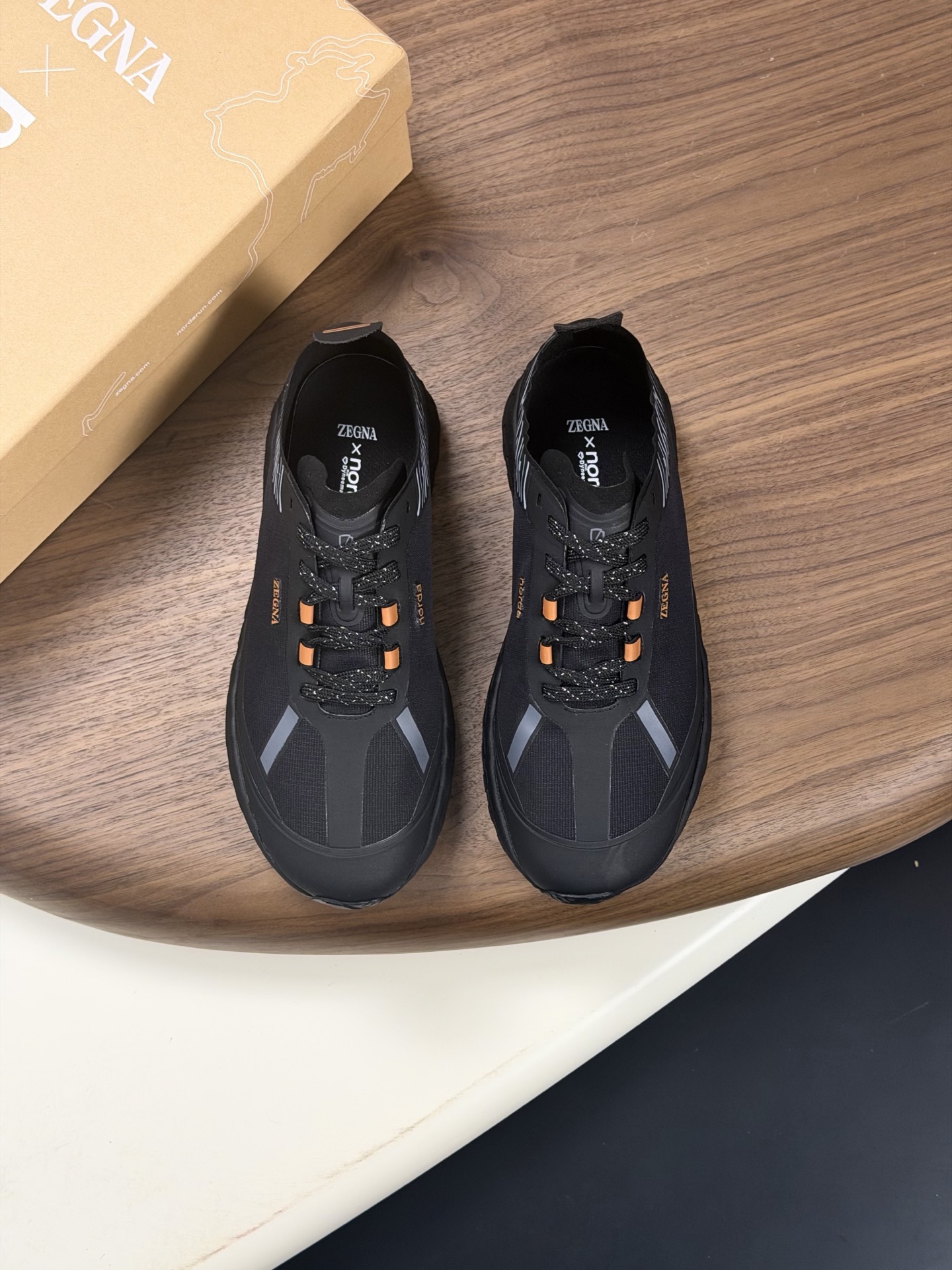 Zegna 제냐 232 스웨이드 스니커즈 신발