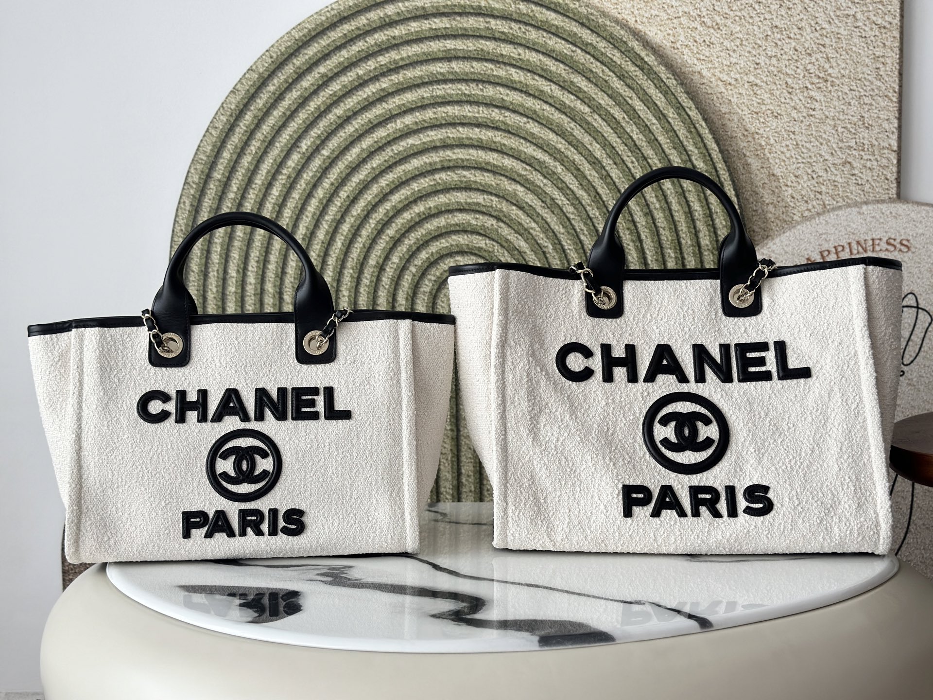 [Chanel] 샤넬 뉴 시즌 투인원 캔버스 쇼퍼 백 미디움 가방