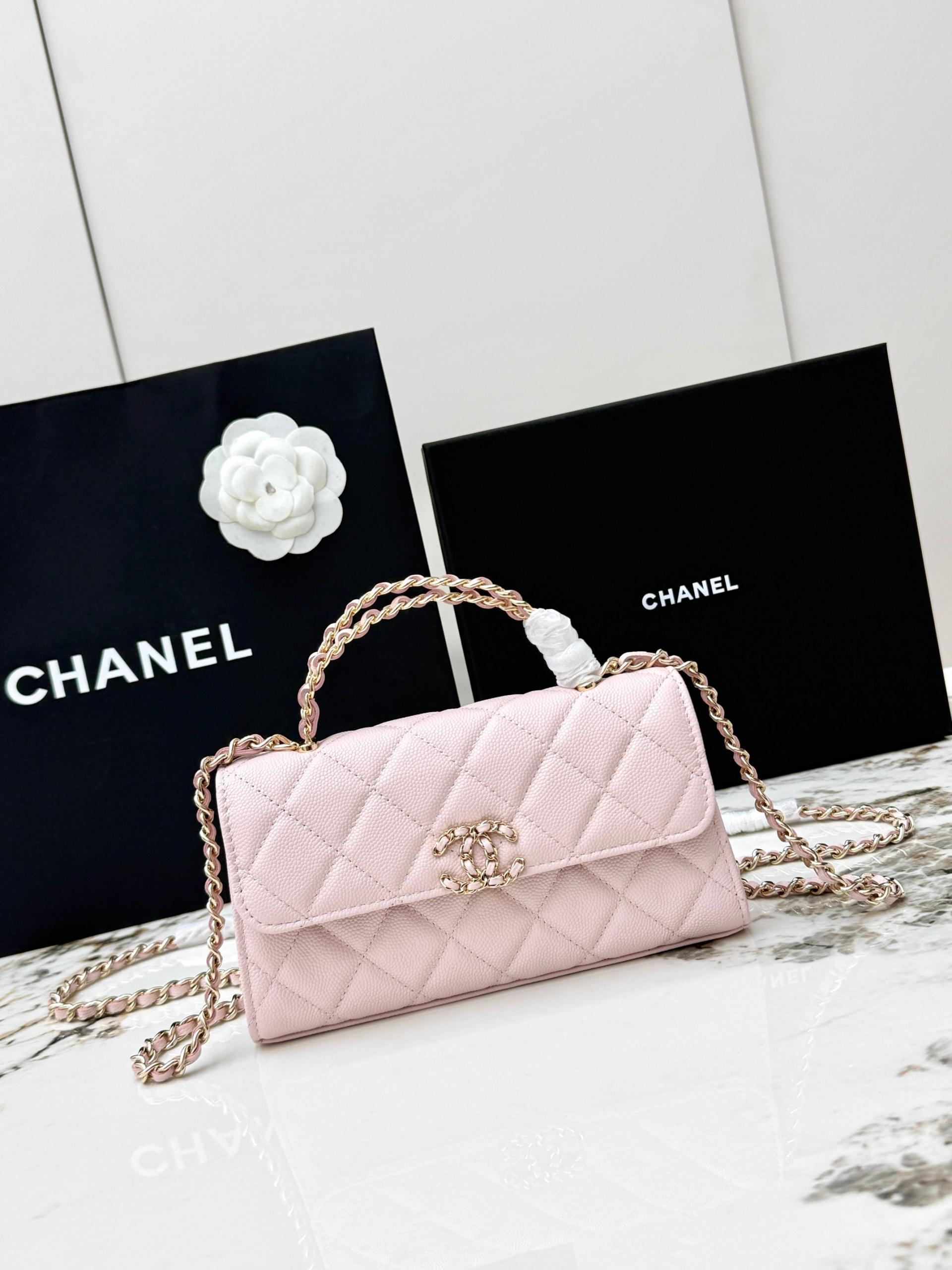 Chanel 25S 샤넬 캐비어 카우레더 Kelly 핸들백 가방