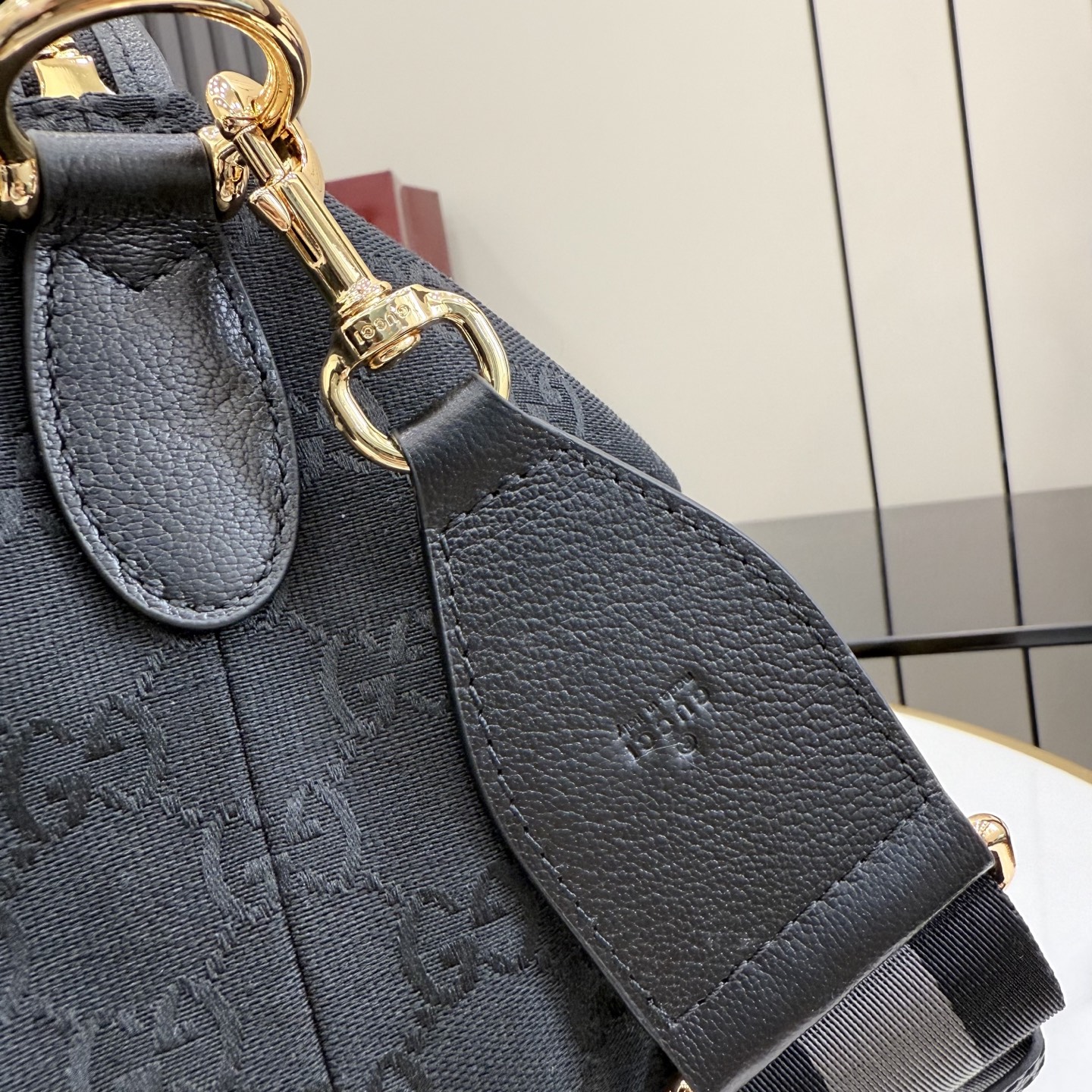 GUCCI 구찌 Gucci NY 컬렉션 브레라(Brera) 캔버스 토트백 - 블랙 가방