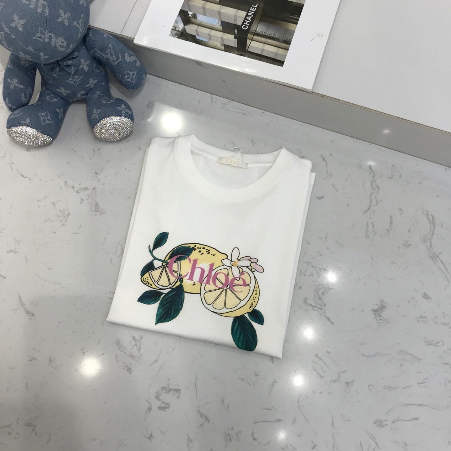 [Chloé] 끌로에 핸드페인팅 데이지 로고 반팔 티셔츠 의류