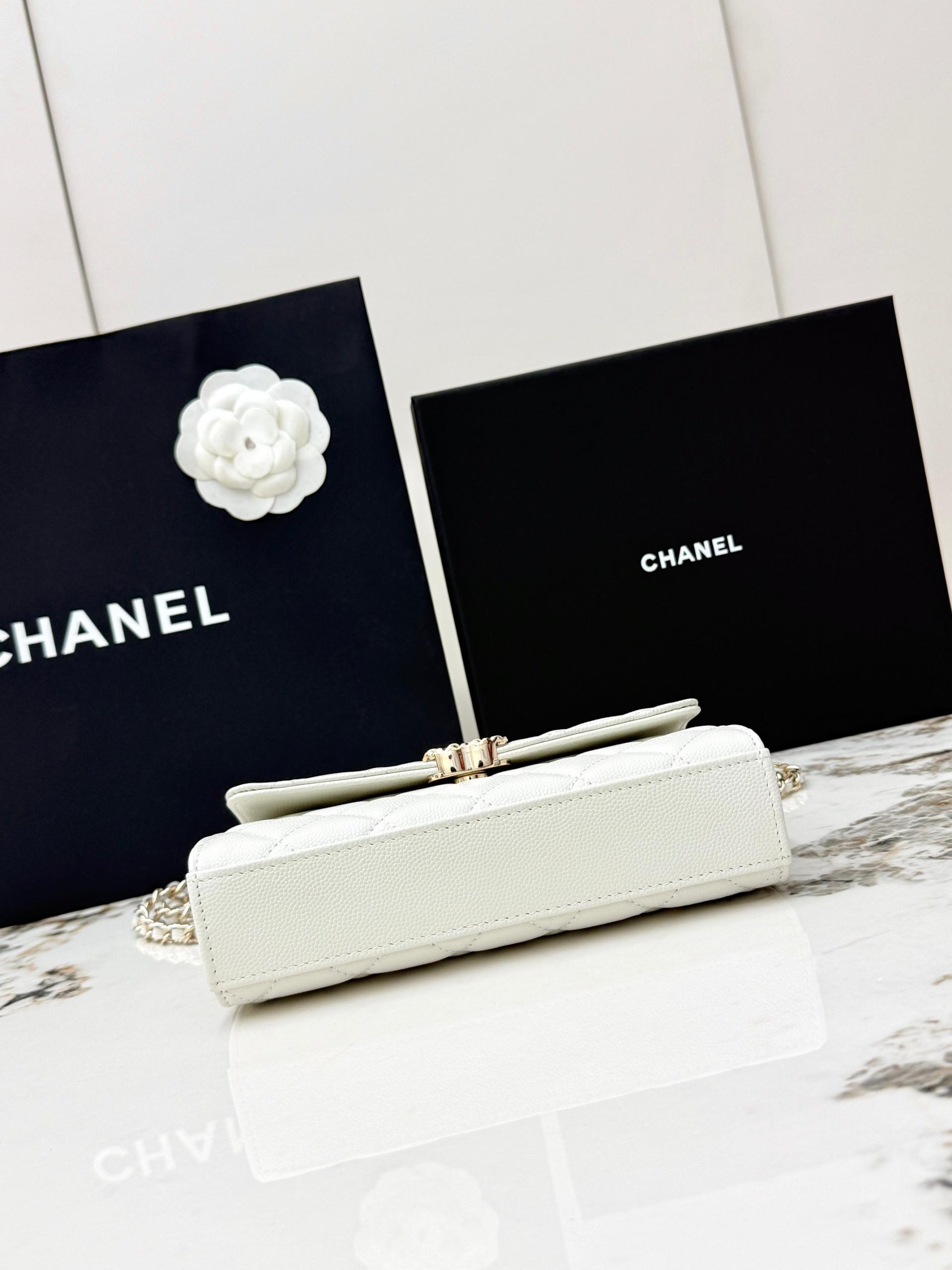 Chanel 25S 샤넬 캐비어 카우레더 Kelly 핸들백 가방