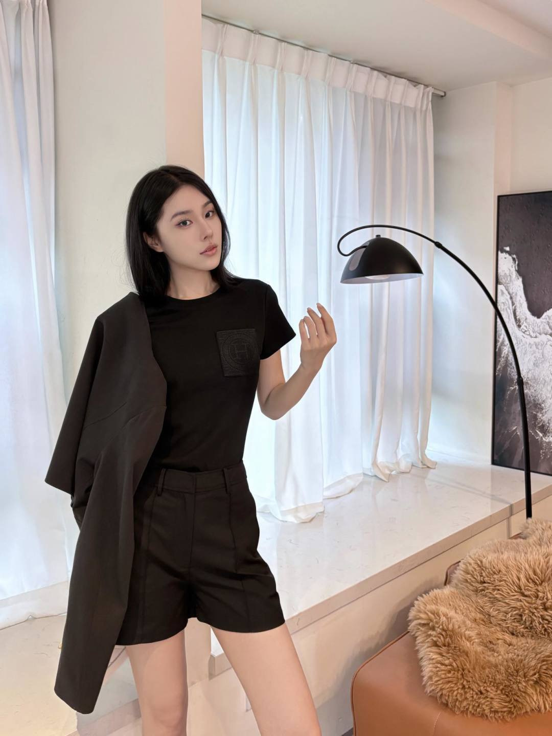 [Hermes] 에르메스 26SS 텍스처드 클래식 숏팬츠 반바지 의류