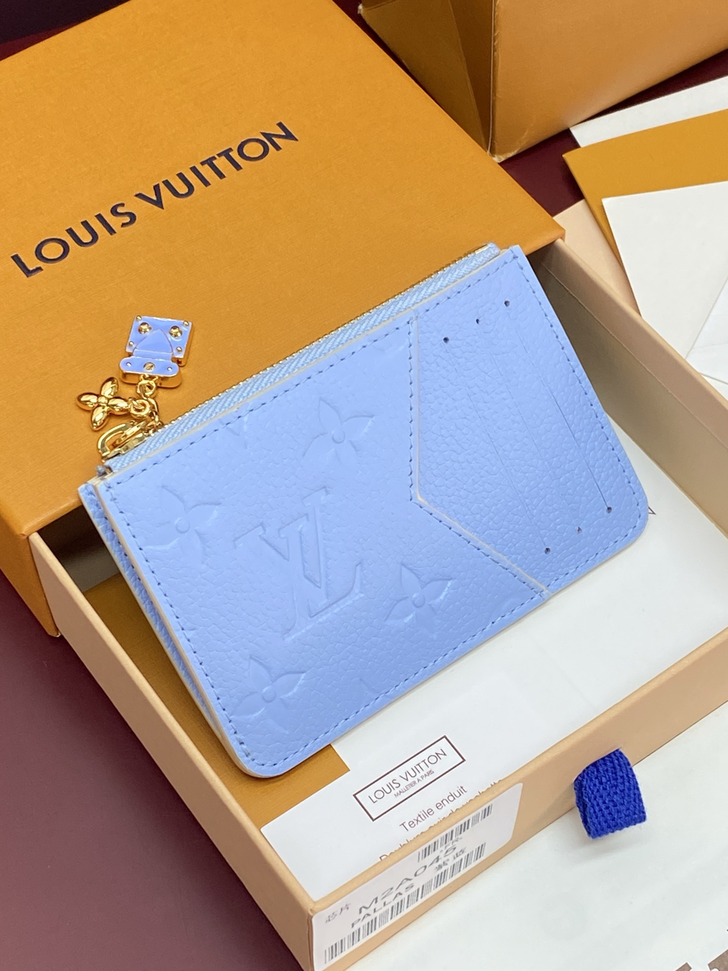 [Louis Vuitton] LV 루이비통 엠프레인 하이 섬머 로미 카드 홀더 지갑 / 퍼플 블루 M2A045