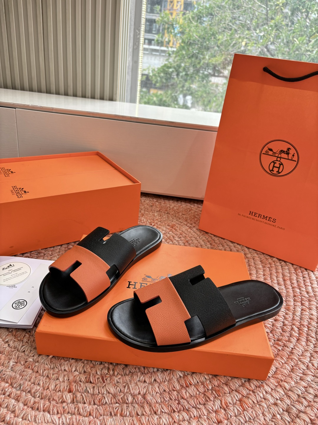 에르메스(HERMES) H 스트랩 슬리퍼 샌들 신발