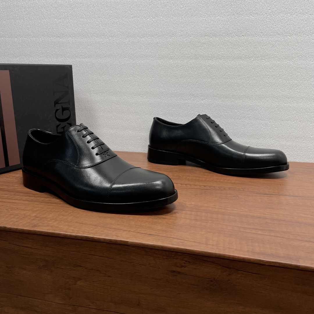 Zegna 제냐 브러쉬드 오피스 정장화 (옥스퍼드) 구두 신발