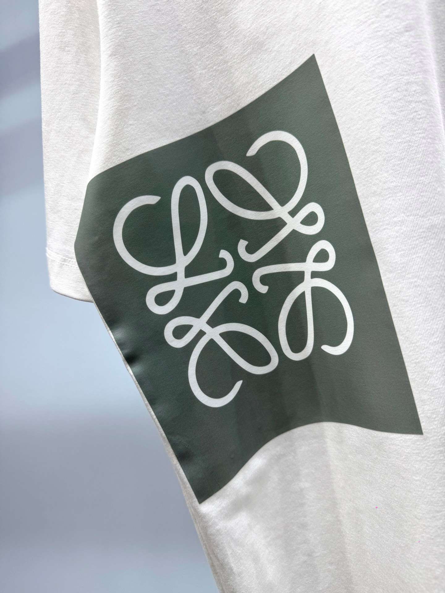 로에베(LOEWE) 블록 그래픽 반팔 티셔츠 상의 의류