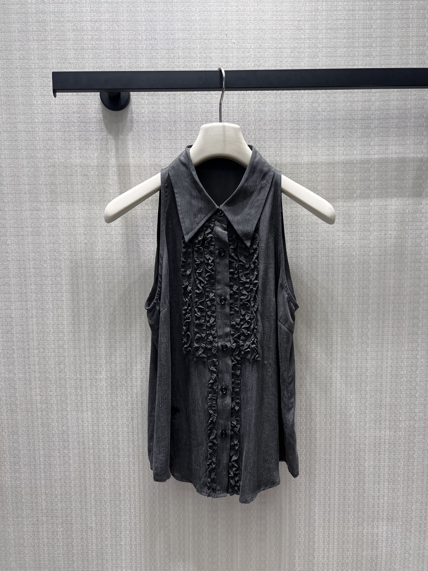 Dior CD 디올 26SS 미니멀 슬릿 셔츠 + 스커트 셋업 세트 의류