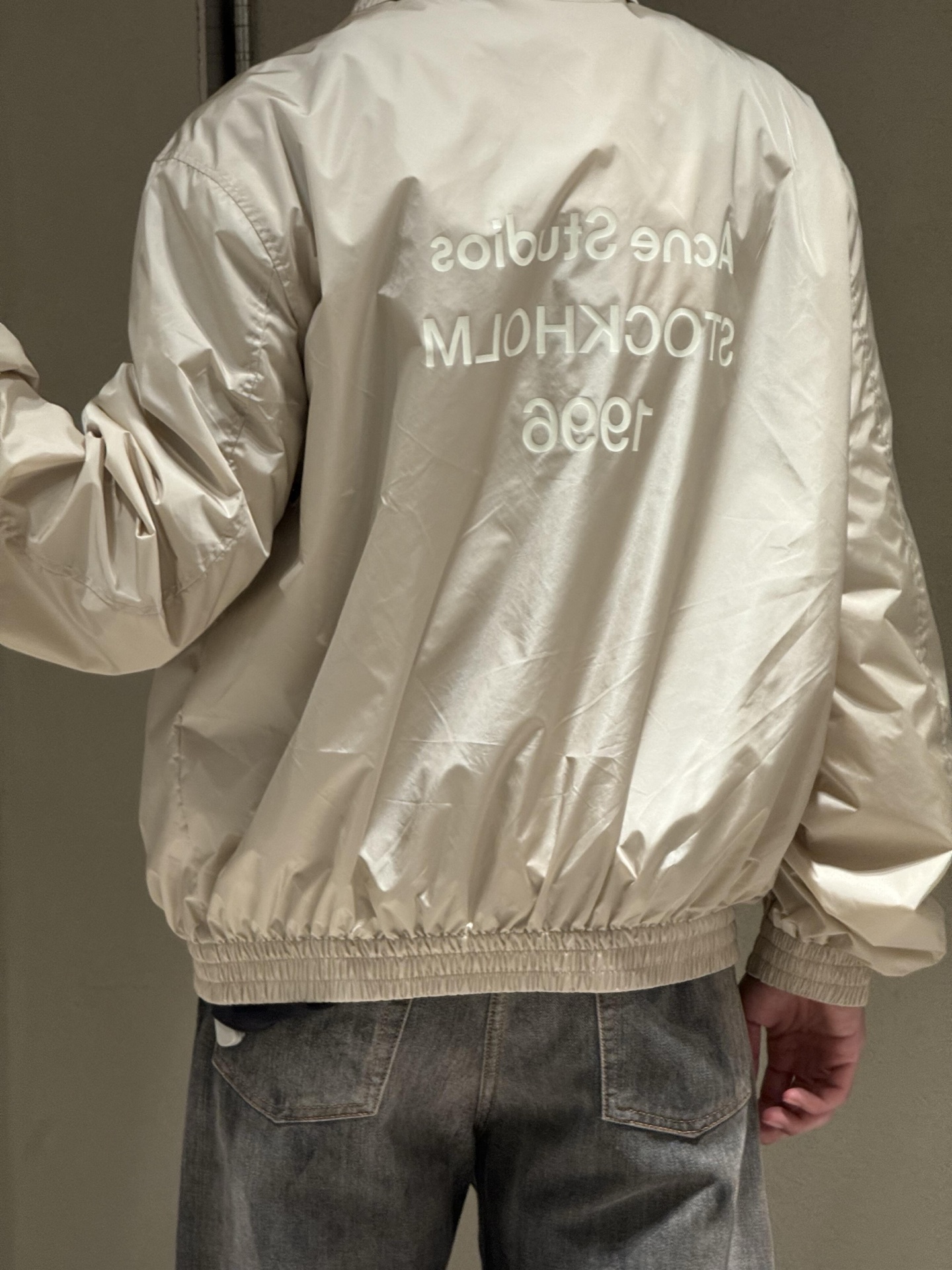 아크네(Acne studios) 로고 테크 집업 재킷 상의 의류