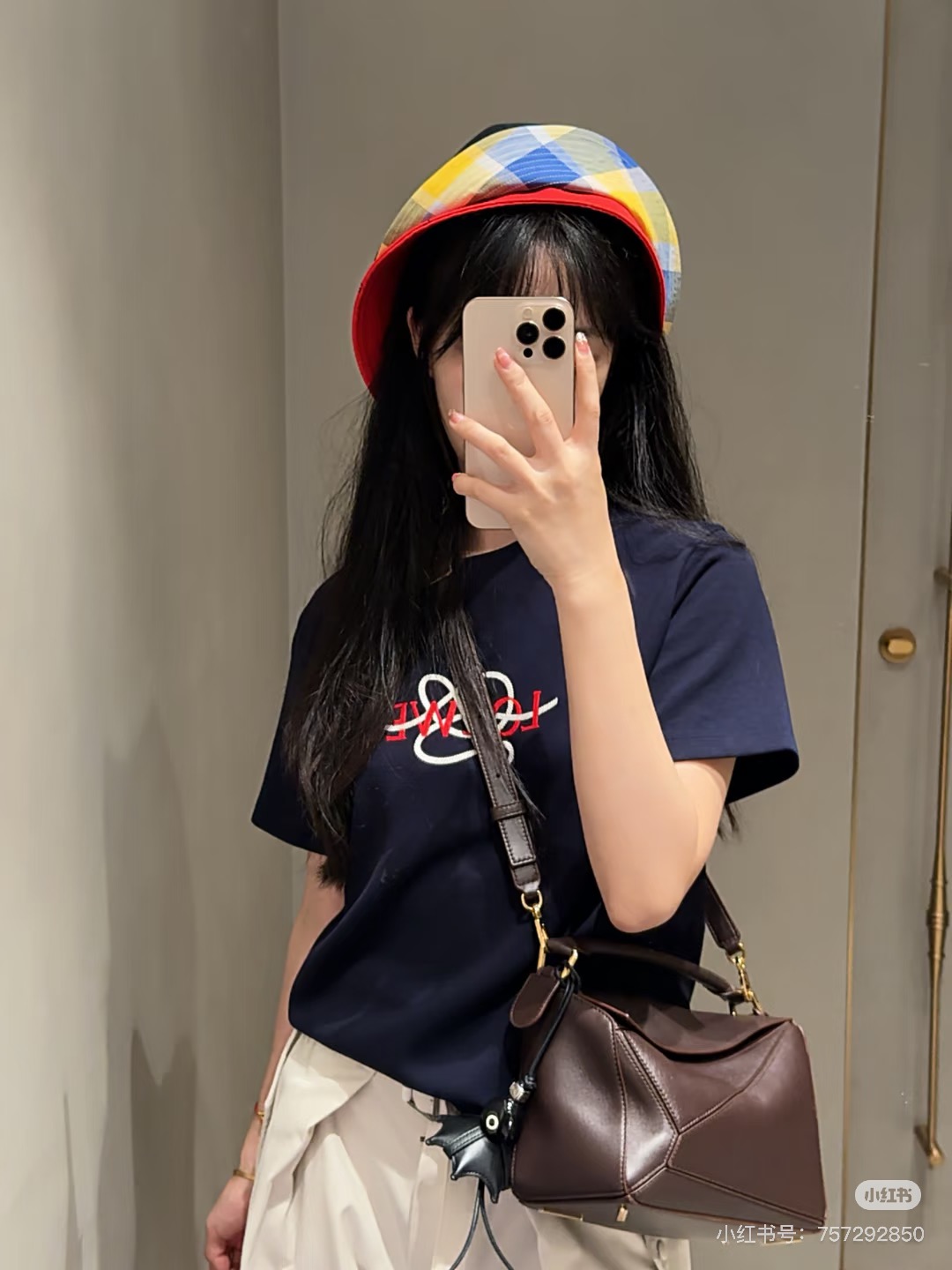 로에베(LOEWE) 아나그램 로프 자수 반팔 티셔츠 상의 의류