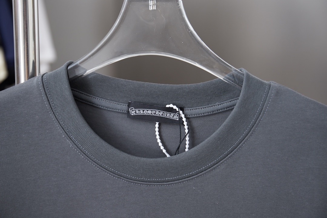크롬하츠(Chrome Hearts) 실리콘 크로스 반팔 티셔츠 상의 의류