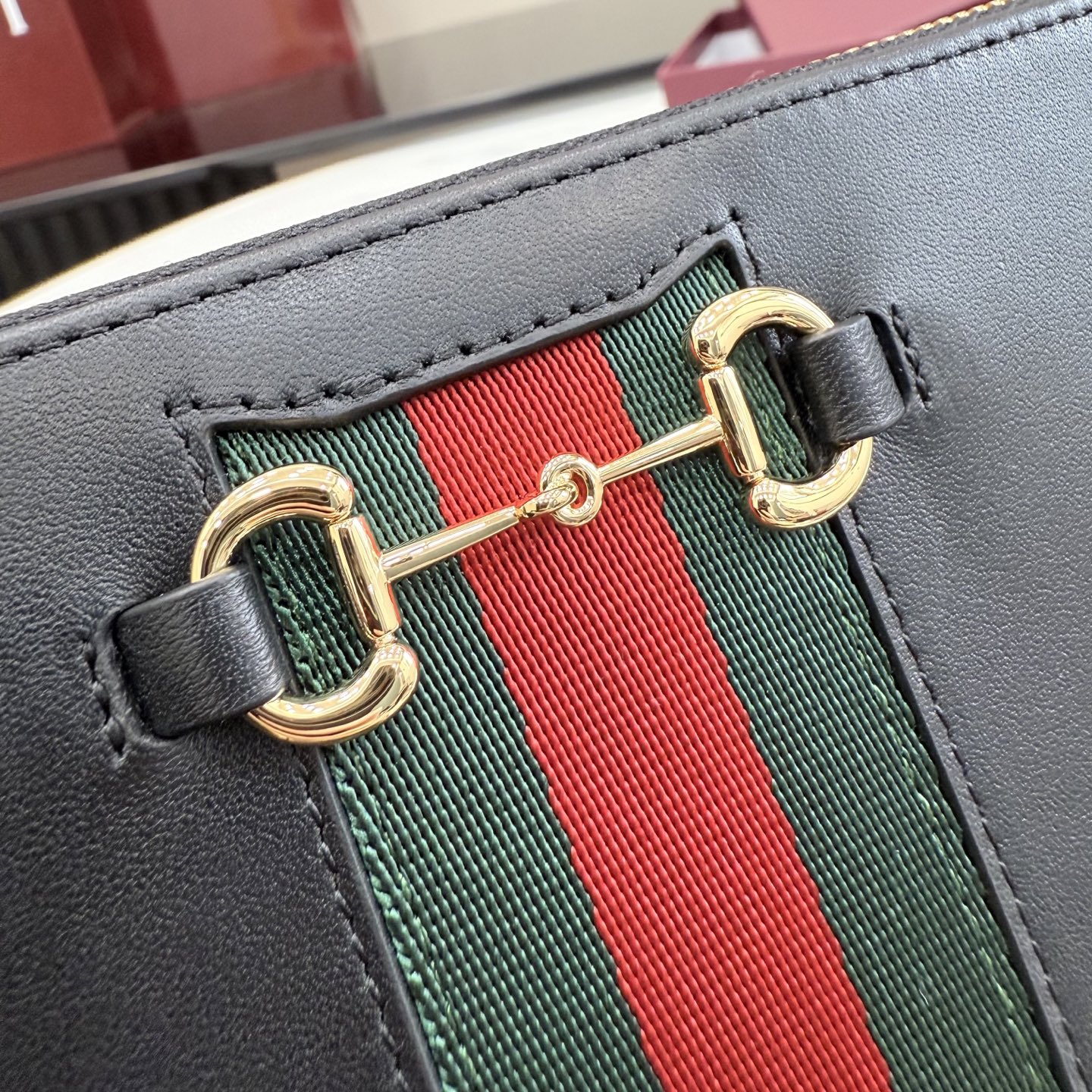 [Gucci] 구찌 Generation 26SS 레더 홀스빗 웹 장지갑