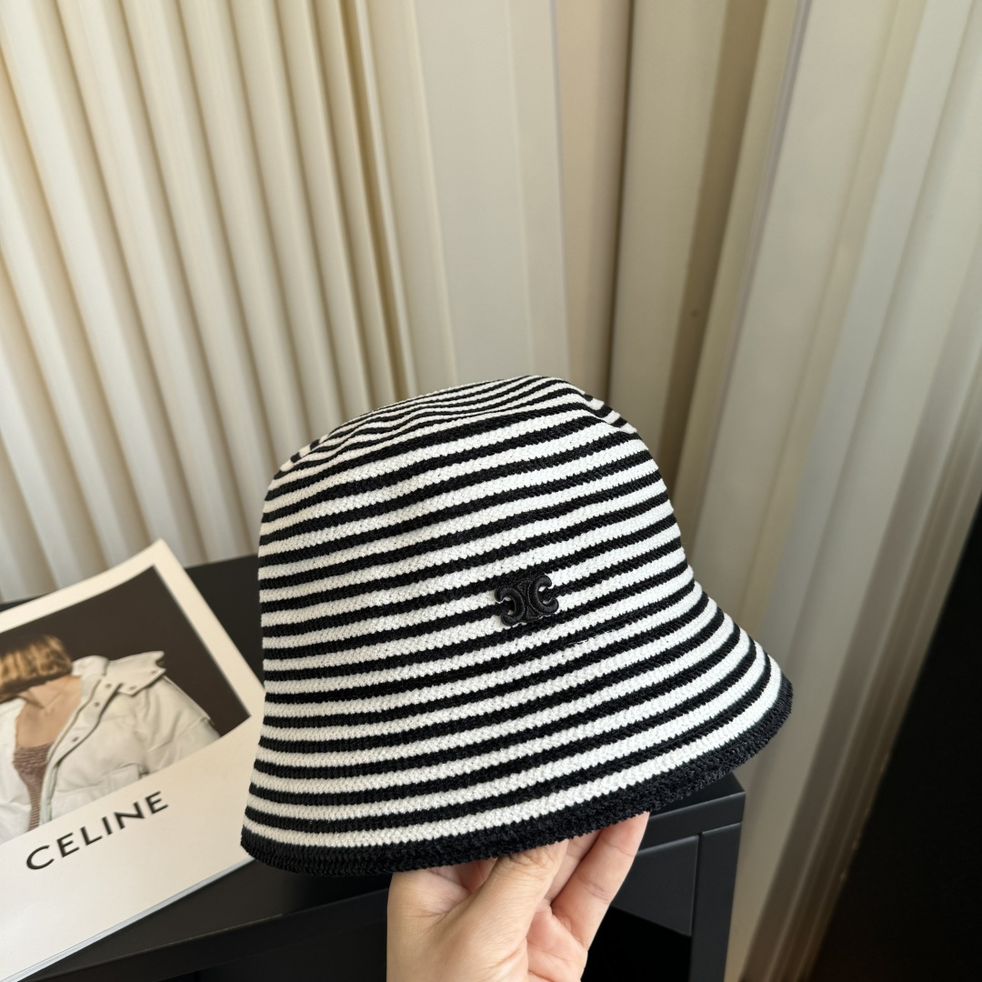 셀린느(CELINE) 클래식 심플 버킷햇 모자
