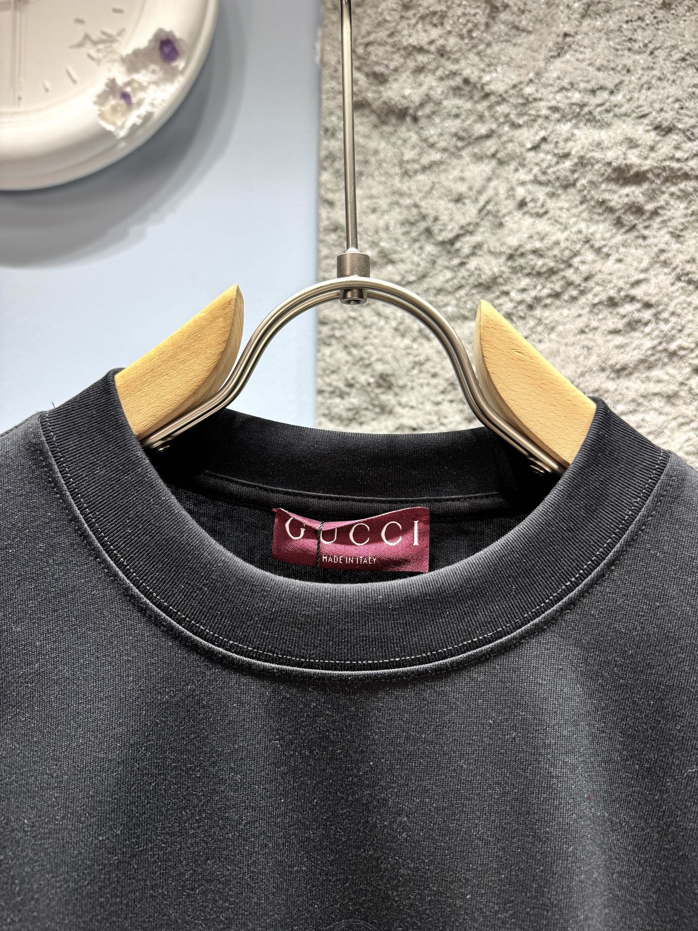 구찌(GUCCI) 더블 G 레터링 프린트 반팔 티셔츠 상의 의류