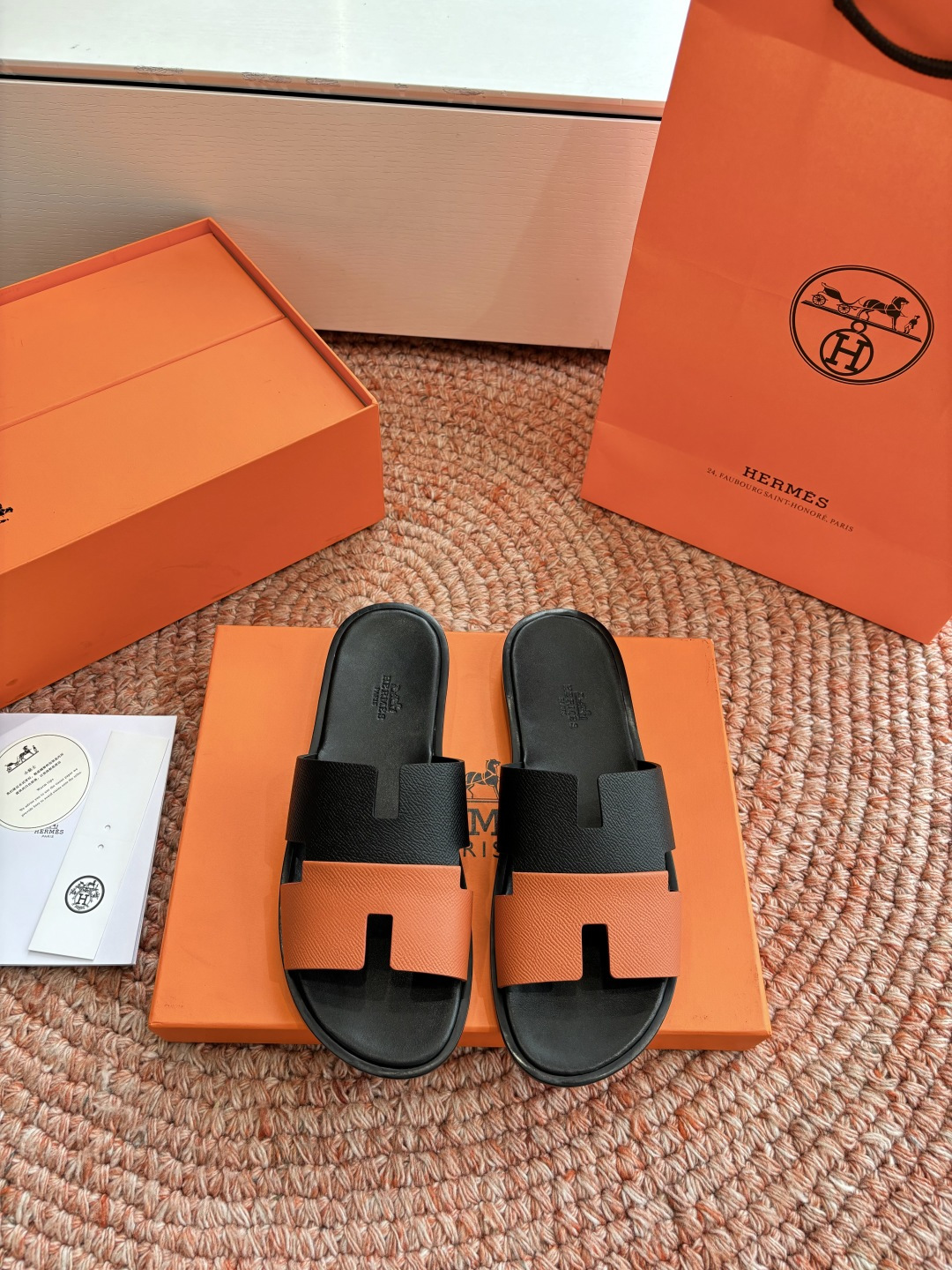 에르메스(HERMES) H 스트랩 슬리퍼 샌들 신발