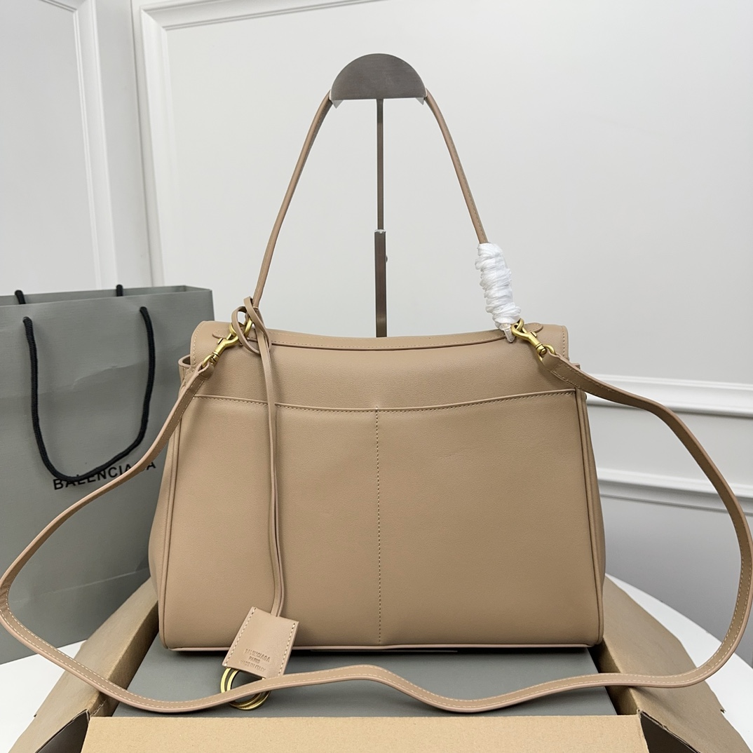 BALENCIAGA 발렌시아가 Rodeo 로데오 미디엄 핸드백 (밀크티 컬러 / 골드 하드웨어) 가방