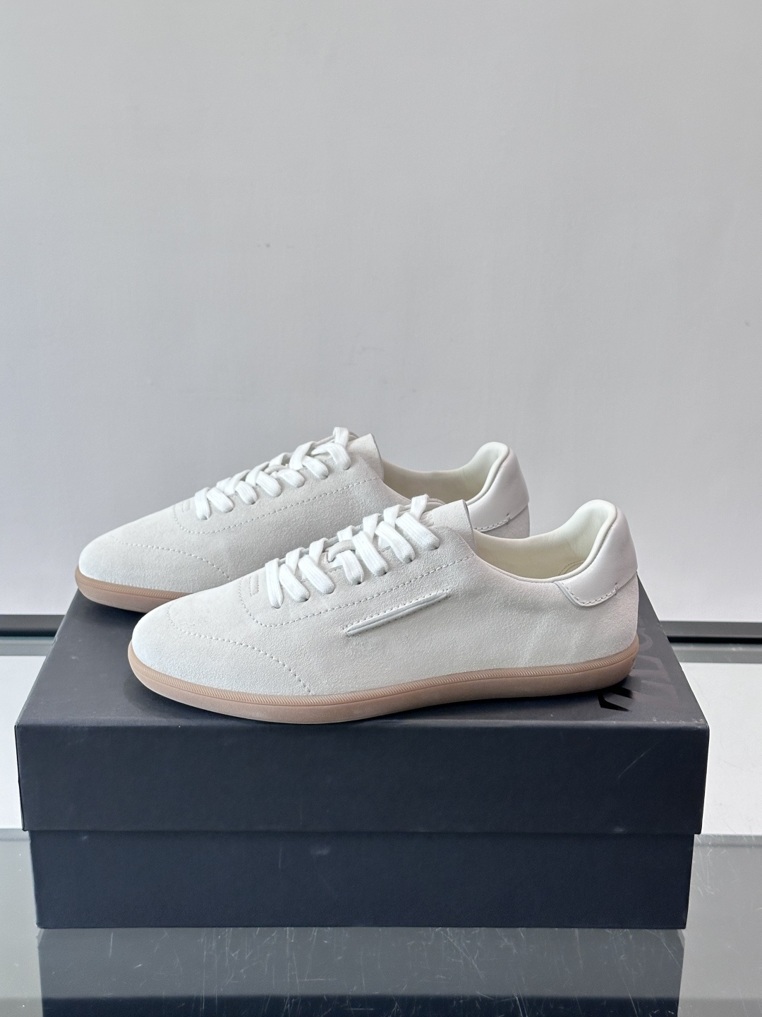 [Ermenegildo Zegna] 제냐 맨즈 올드머니 스웨이드 스니커즈 신발