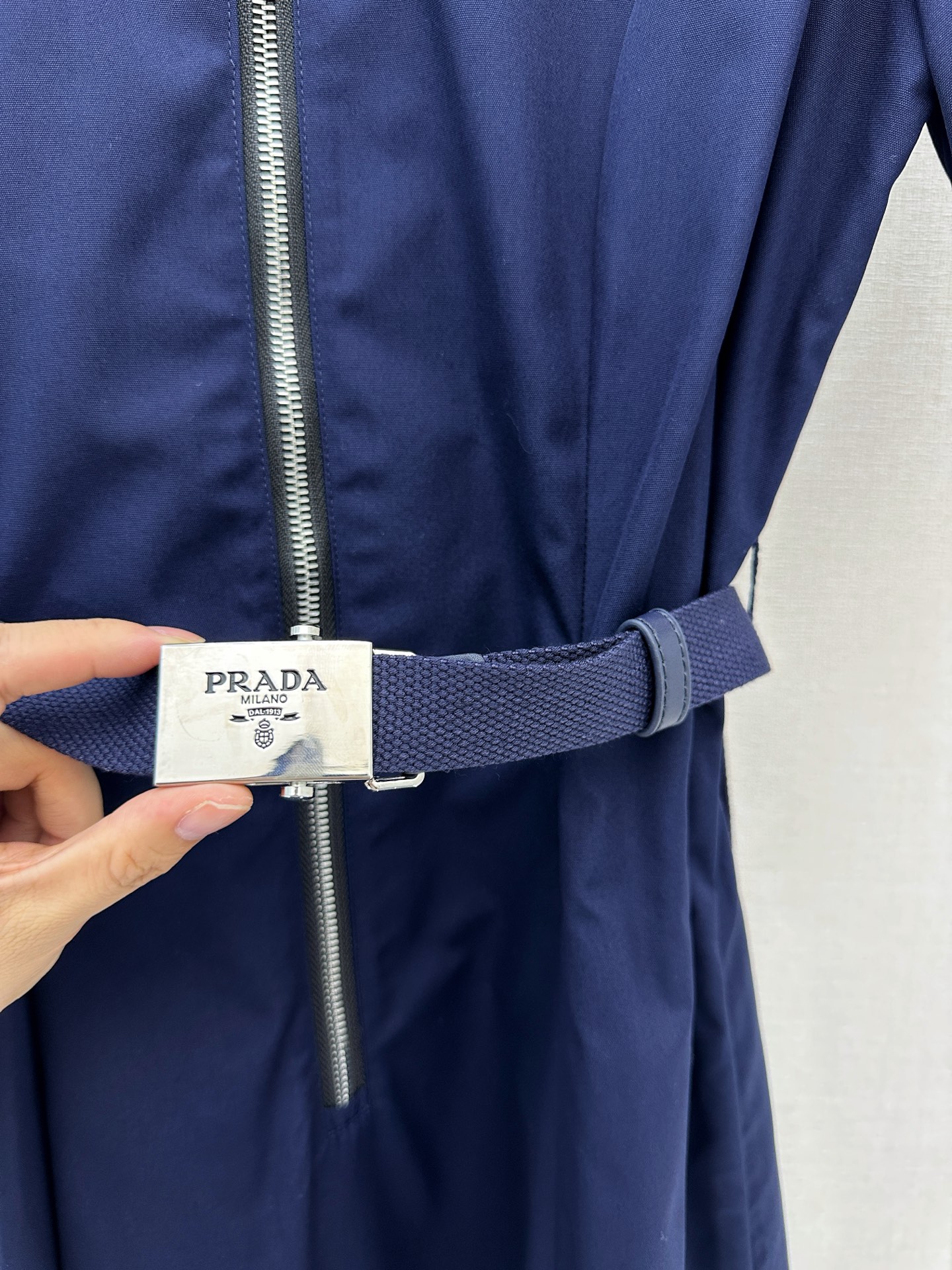 프라다(PRADA) 네이비 셔츠 원피스 의류
