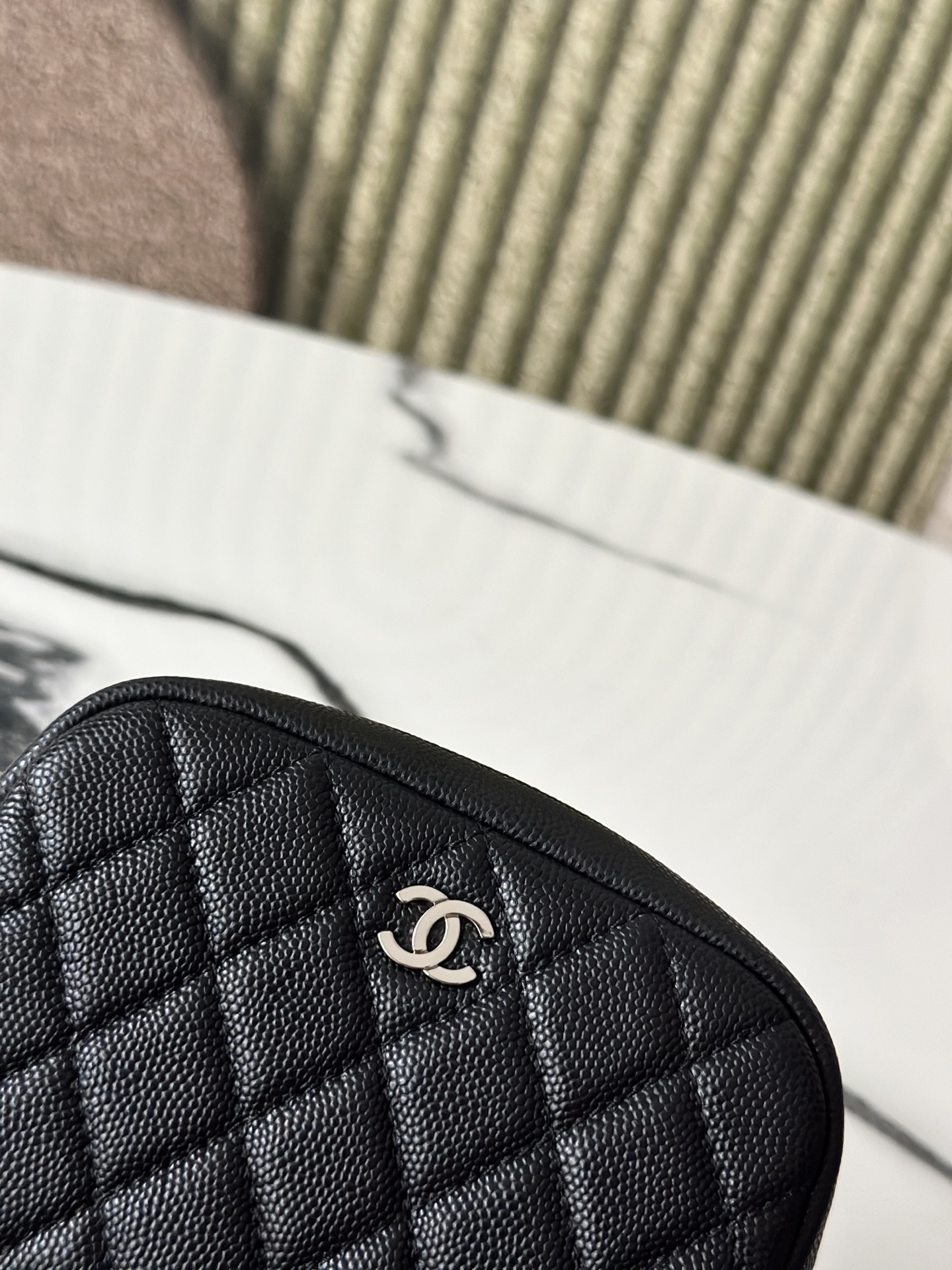 Chanel 샤넬 미니 퀼팅 메이크업 파우치 백 가방