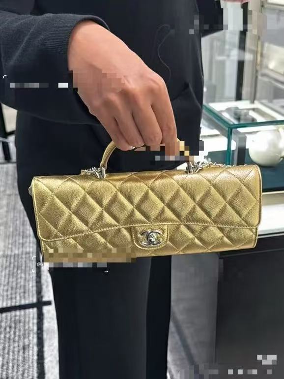 CHANEL 샤넬 26A 시리즈 탑핸들 체인 플랩 백 가방