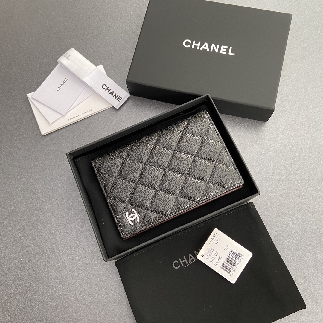 [Chanel] 샤넬 퀼팅 레더 패스포트 홀더/여권 지갑