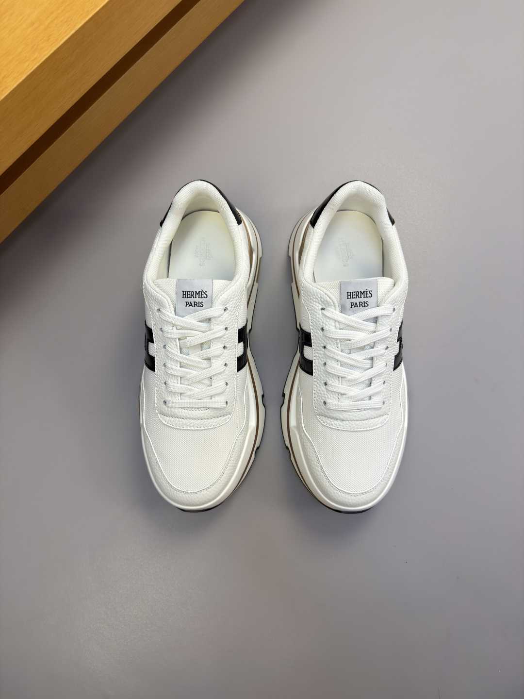 Hermes 에르메스 H 로고 캐주얼 운동화 스니커즈 신발