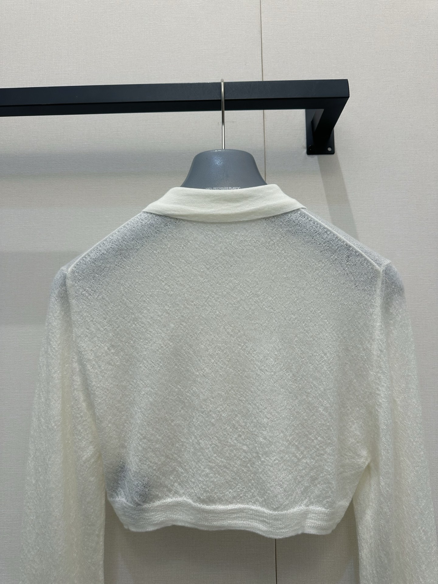 프라다(PRADA) 크롭 폴로 니트 상의 의류