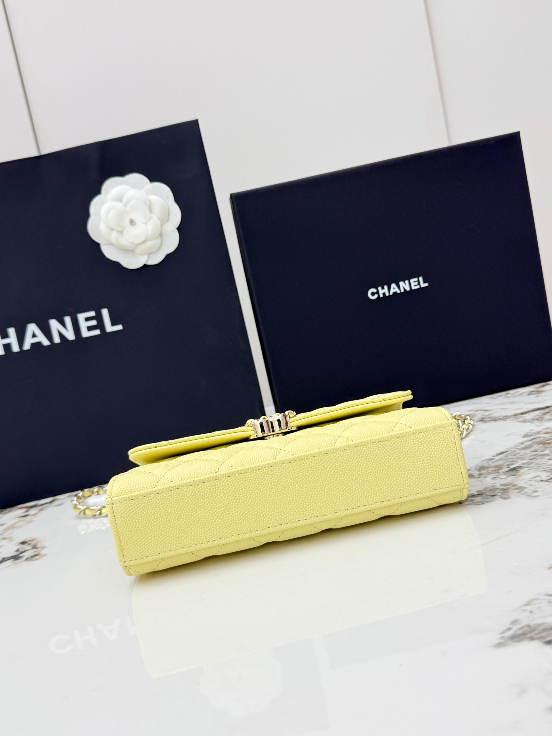 Chanel 25S 샤넬 캐비어 카우레더 Kelly 핸들백 가방