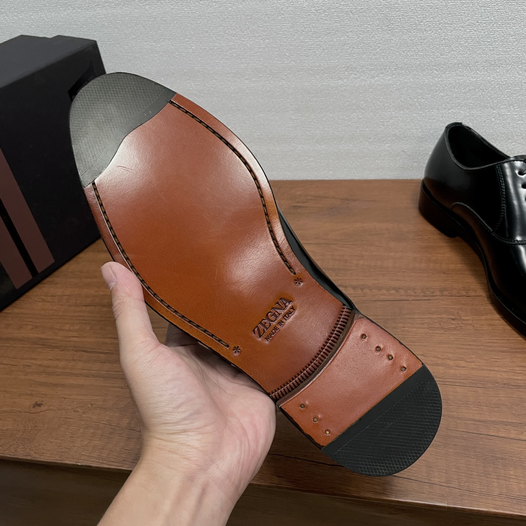 Zegna 제냐 브러쉬드 오피스 정장화 (옥스퍼드) 구두 신발