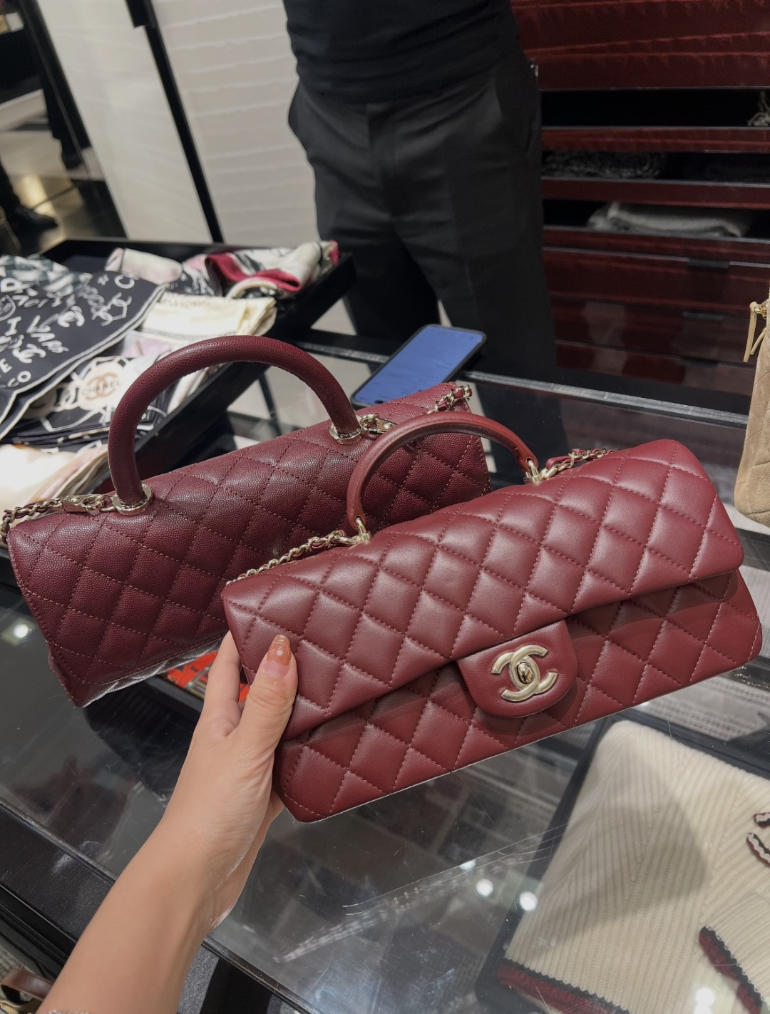 CHANEL 샤넬 26A 시리즈 탑핸들 체인 플랩 백 가방 복제