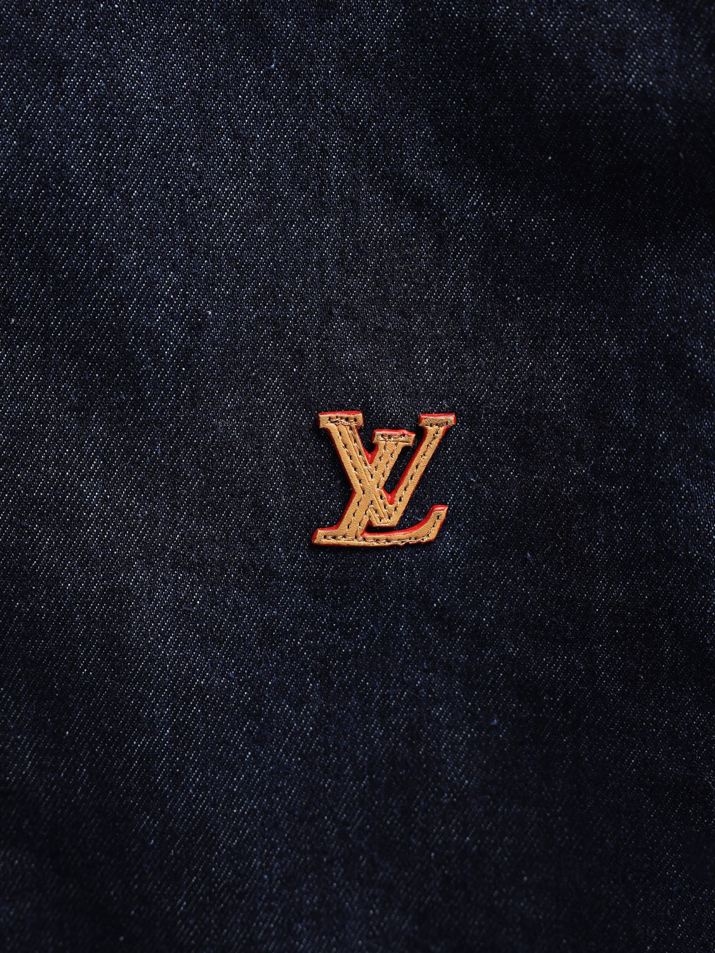 루이비통(LV) 로고 자수 데님 긴팔 셔츠 상의 의류