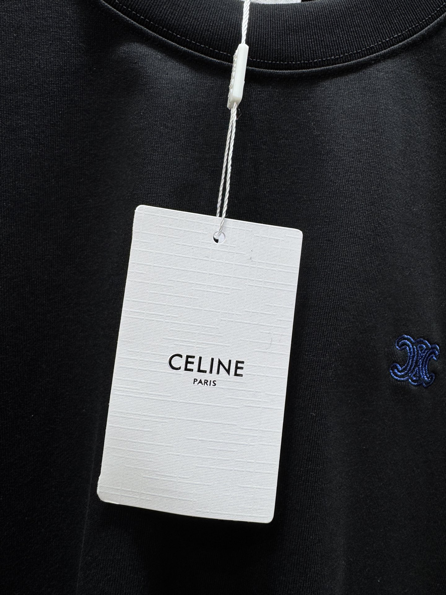 셀린느(CELINE) 트리옹프 자수 반팔 티셔츠 상의 의류