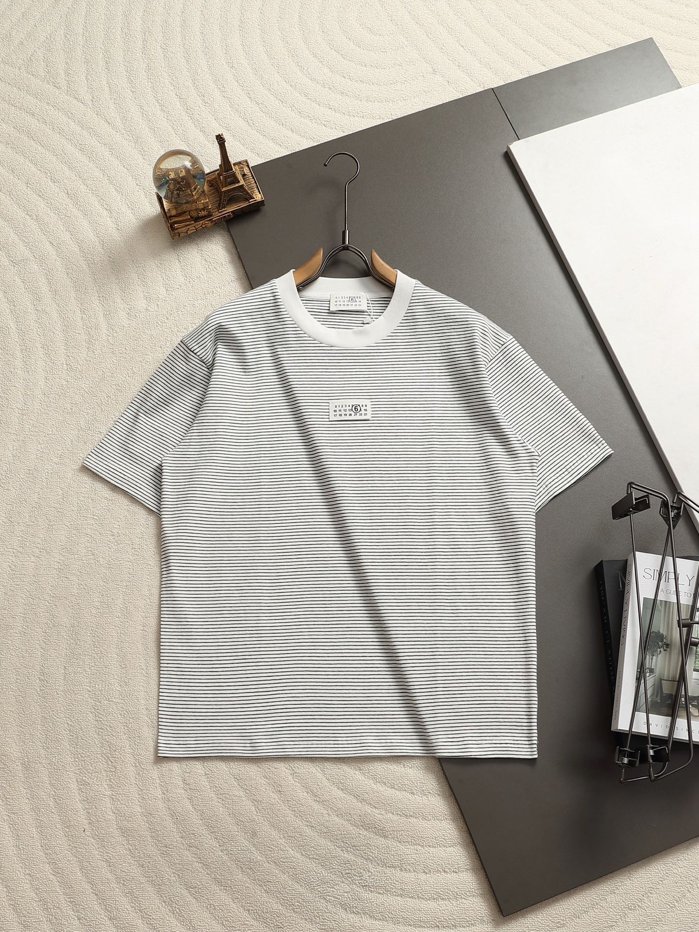 메종 마르지엘라(Maison Margiela) 슬림핏 코튼 반팔 티셔츠 상의 의류