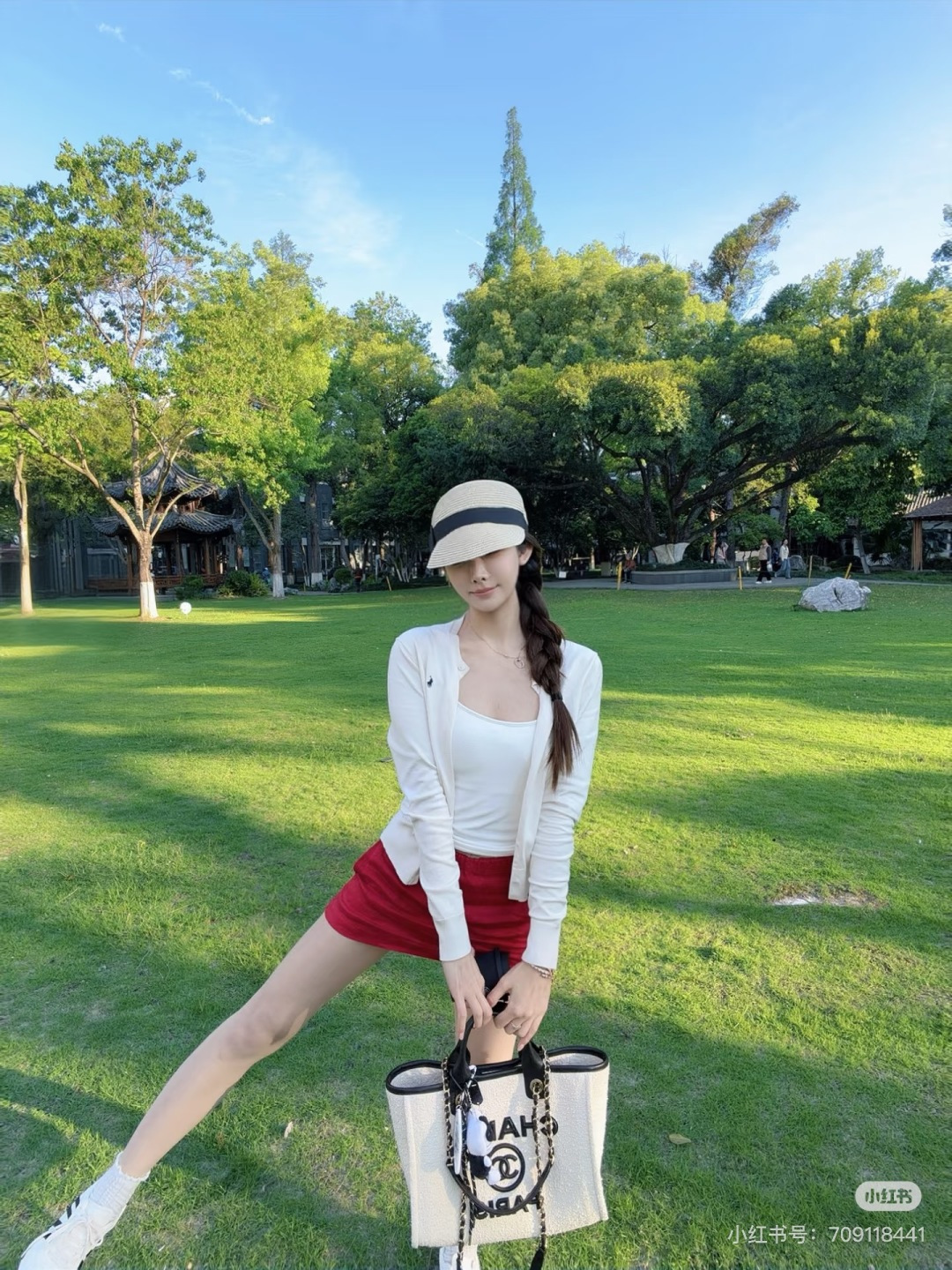 [Chanel] 샤넬 뉴 시즌 투인원 캔버스 쇼퍼 백 가방