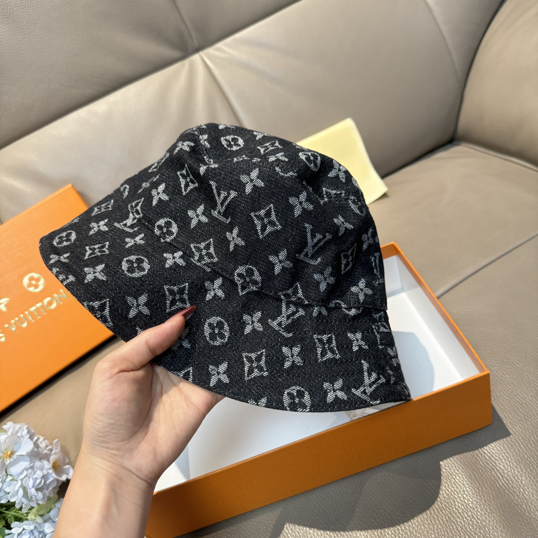 루이비통(LV) 모노그램 데님 자카드 버킷햇 모자