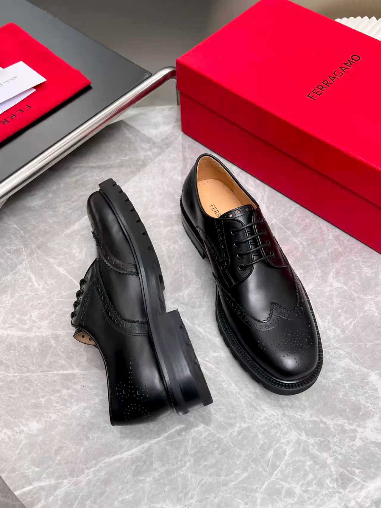 Ferragamo 페라가모 클래식 남성 더비 슈즈 구두 신발