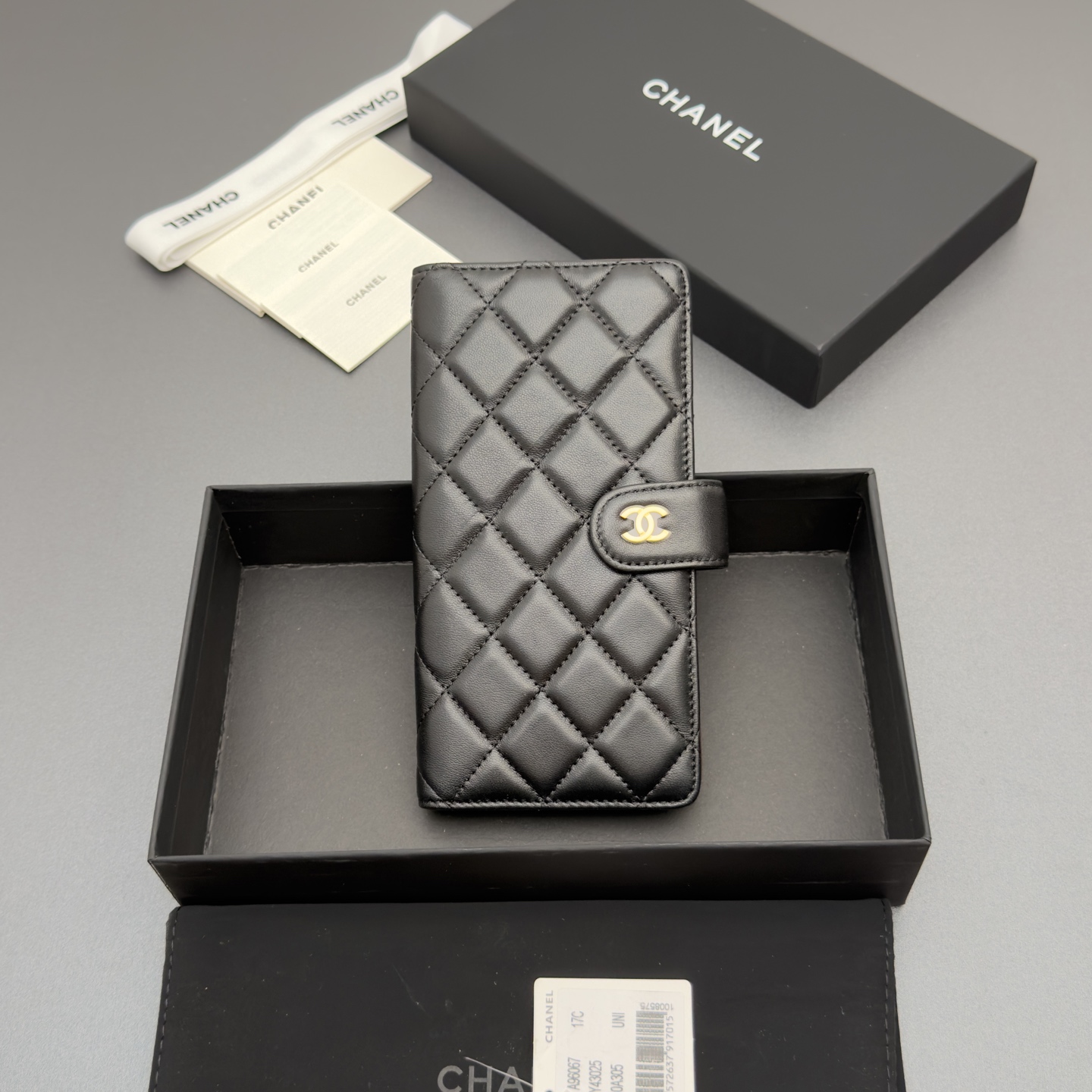 Chanel 샤넬 퀼팅 롱 월렛 지갑