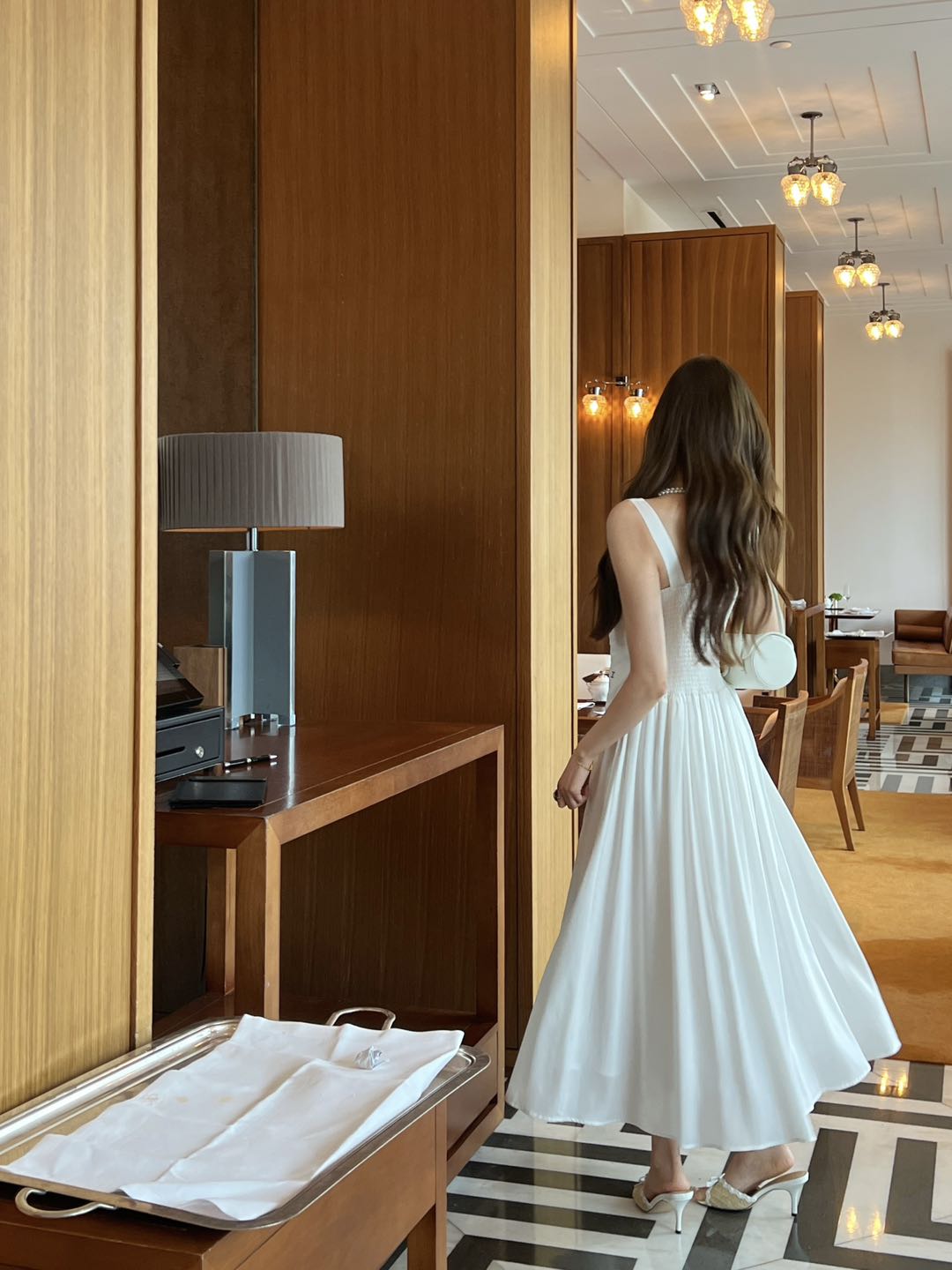 [Chanel] 샤넬 26SS 스퀘어넥 밴딩 롱 나시 원피스 의류