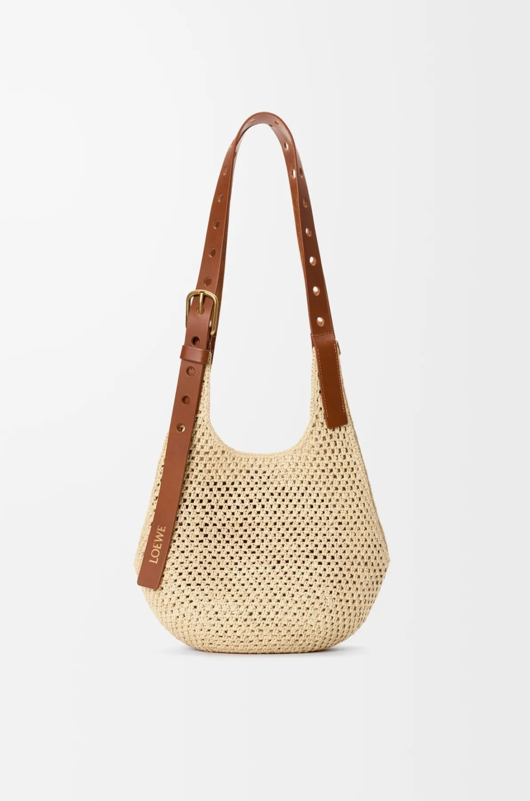 [Loewe] 로에베 Punch Hole Hobo 펀치 홀 호보 라피아 숄더백 가방