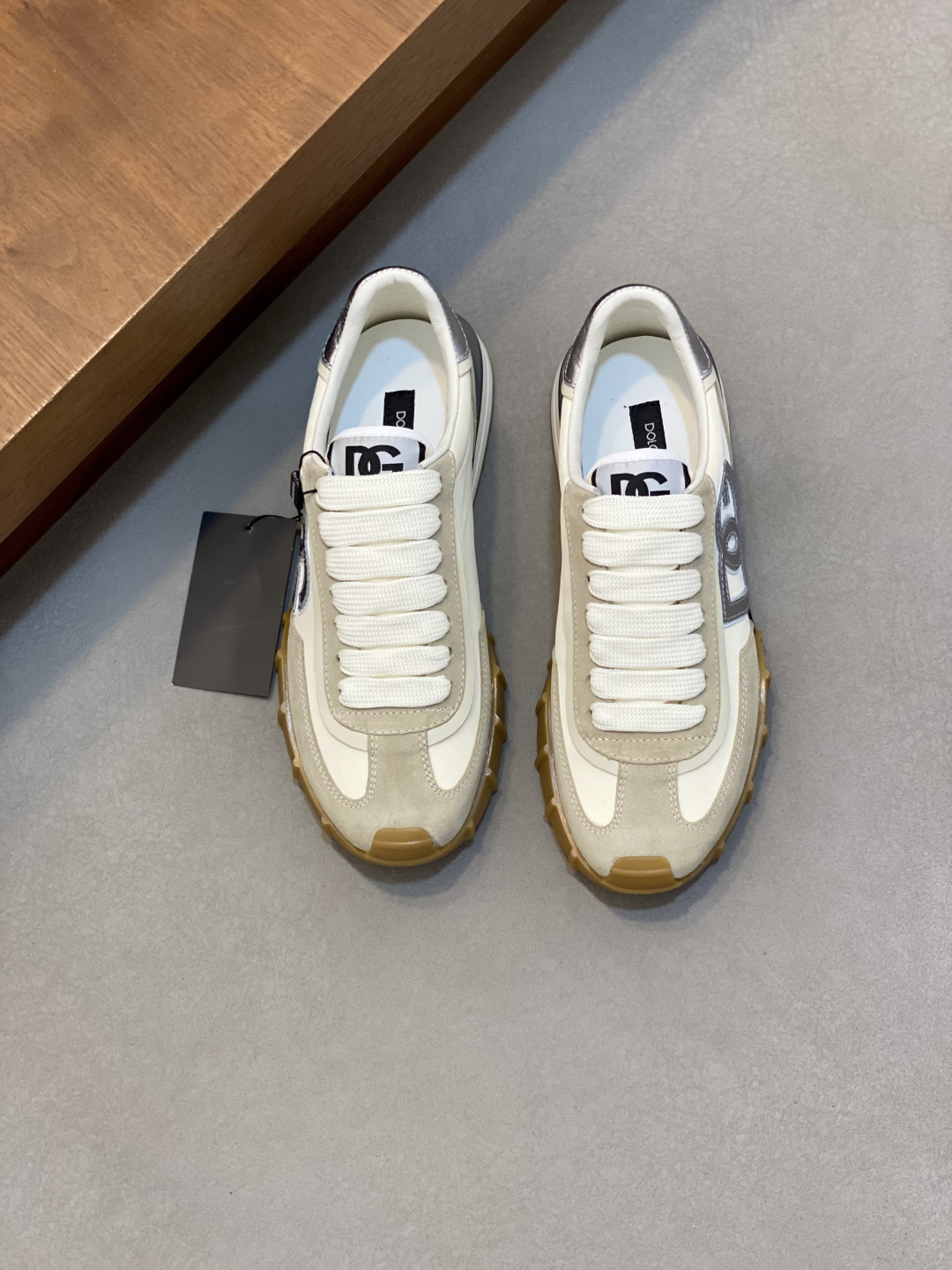 [Dolce & Gabbana] D&G 돌체앤가바나 프리미엄 믹스드 레더 럭셔리 스니커즈 신발