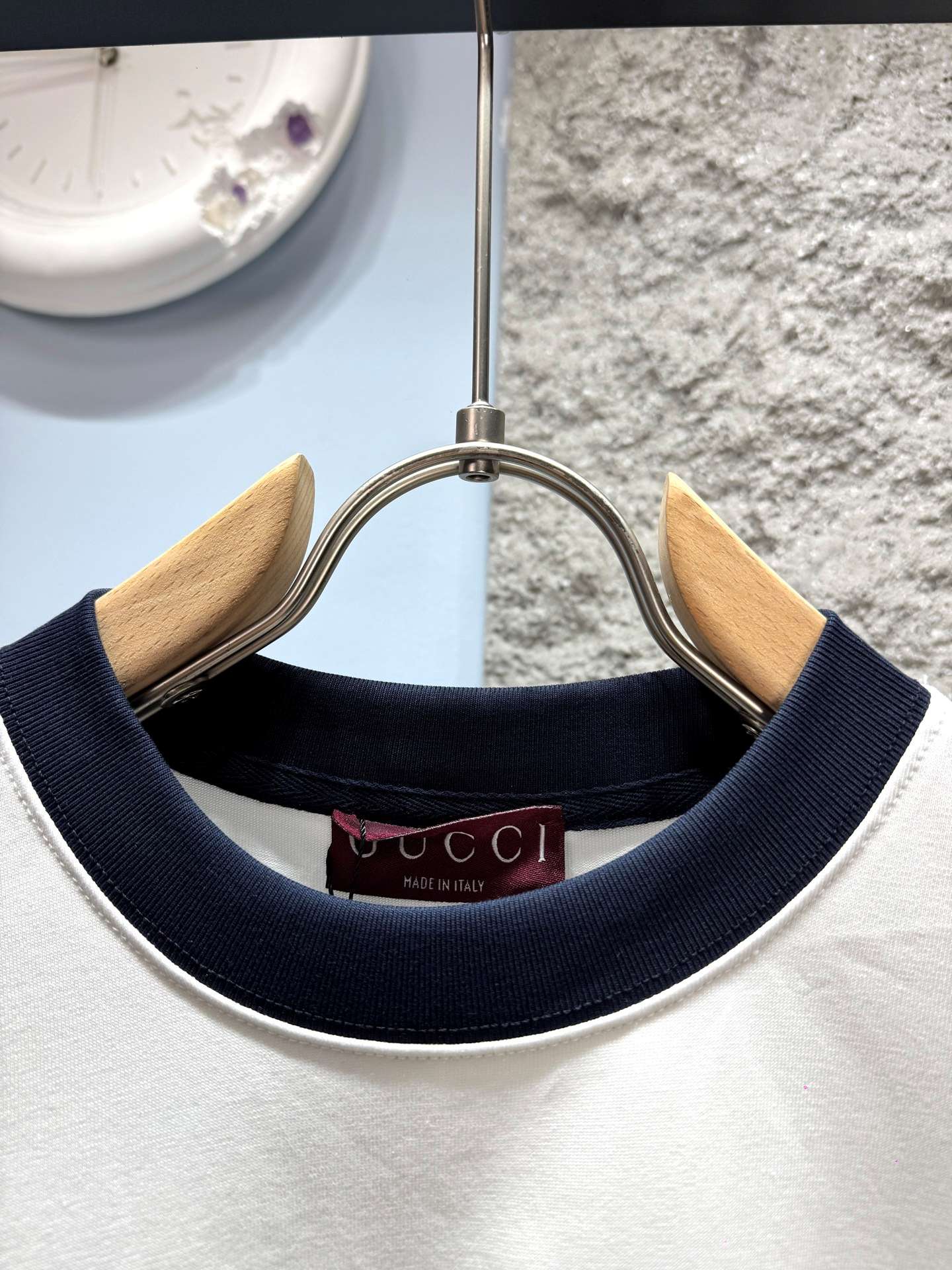 구찌(GUCCI) 배색 반팔 티셔츠 상의 의류