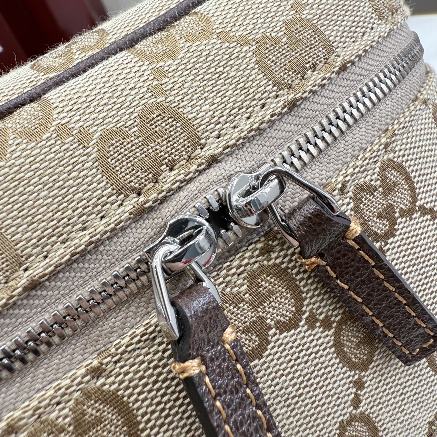 [Gucci] 구찌 Primavera 프리마베라 태그(Tag) GG 캔버스 탑 핸들 미니 백 가방