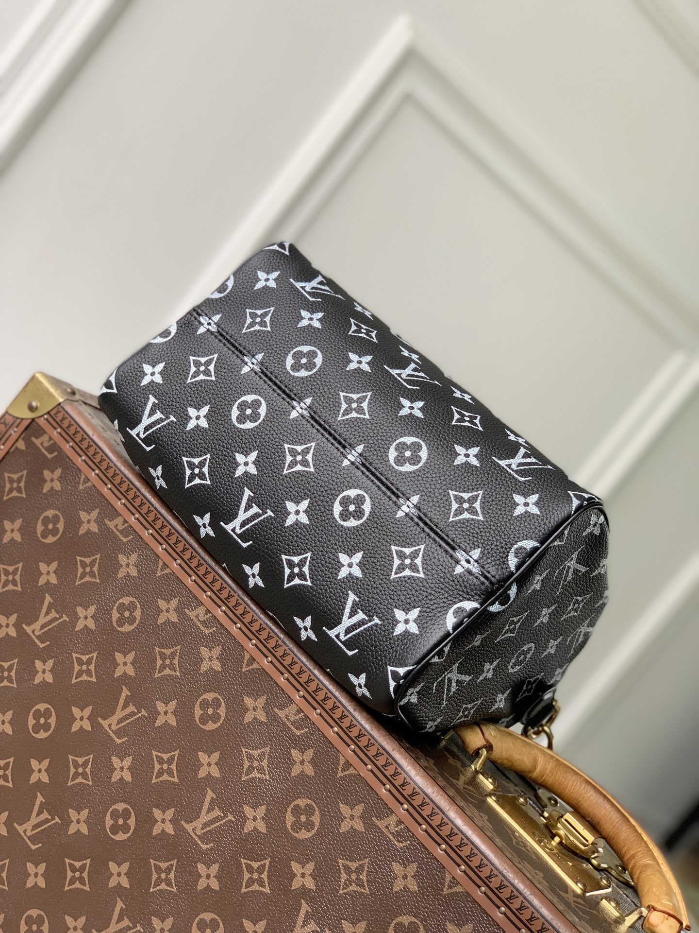 LOUIS VUITTON LV M24443 루이비통 스피디 P9 반둘리에 25 모노그램 레더 핸드백 가방