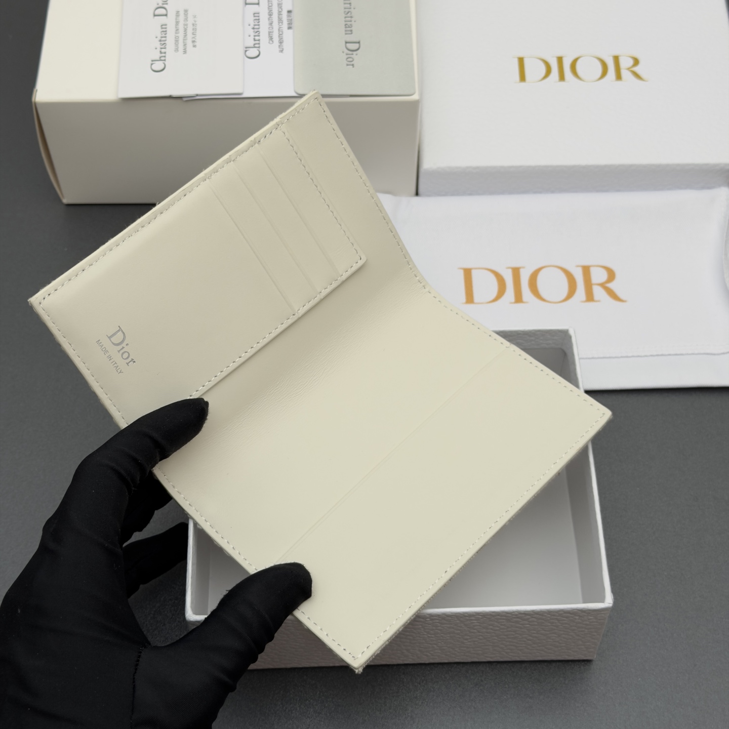 [Dior] 디올 Promenade 프롬나드 오블리크 자카드 패스포트 홀더 지갑