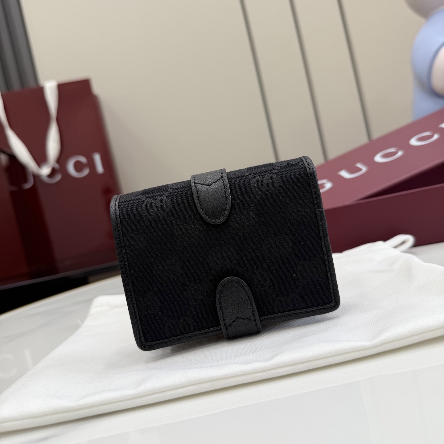 [Gucci] 구찌 26SS Jackie 재키 1961 GG 캔버스 중지갑